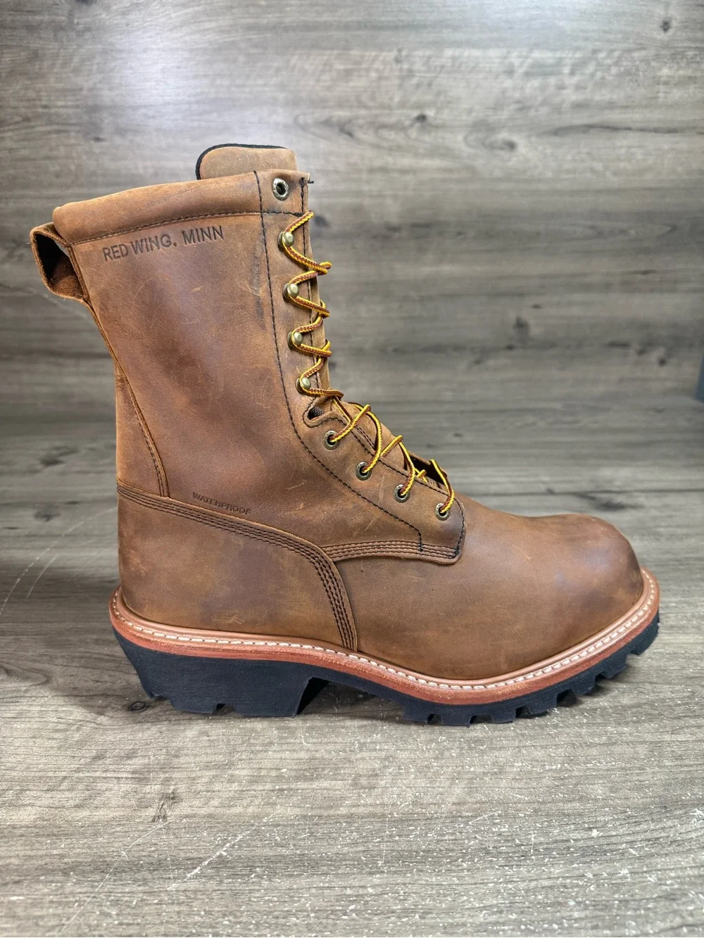 Red Wing 2217 LoggerMax Boots Men’s 13 EE Steel Toe Waterproof Vibram Leather US
